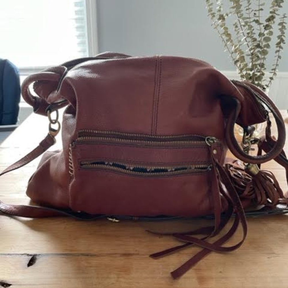 Lucky Brand Leather Hobo Bag